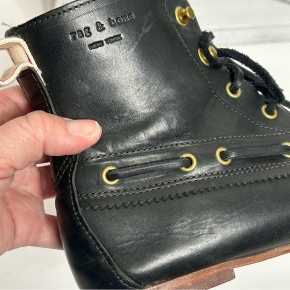 Rag & Bone Sherling Lined Moccasin Style Moc Boots - Picture 12 of 16